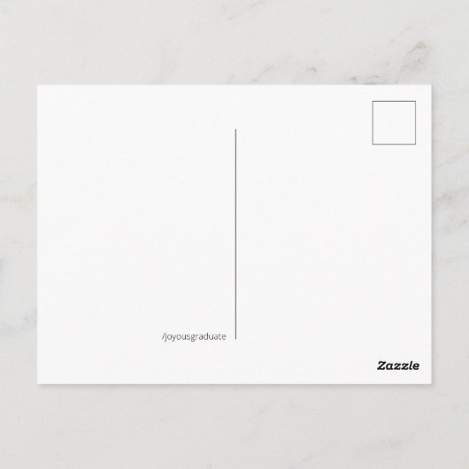 Gefeliciteerd met je Afstuderen 2020 Briefkaart (Achterkant)