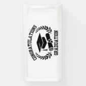 Gefeliciteerd Met Je Afstuderen 2x1 Vinyl Banner (Verticaal)