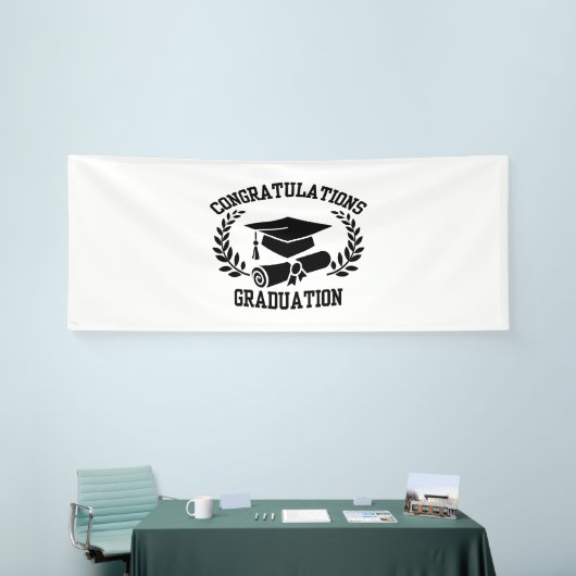 Gefeliciteerd met je afstuderen 4x10 Vinyl Banner (Beurs)