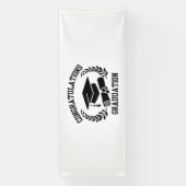 Gefeliciteerd met je afstuderen 4x10 Vinyl Banner (Verticaal)