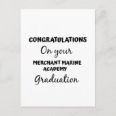 Gefeliciteerd met je afstuderen aan de koopvaardij briefkaart (Voorkant)