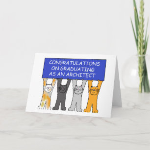 Gefeliciteerd met je afstuderen als architect kaart