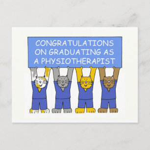 Gefeliciteerd met je afstuderen als fysiotherapeut briefkaart