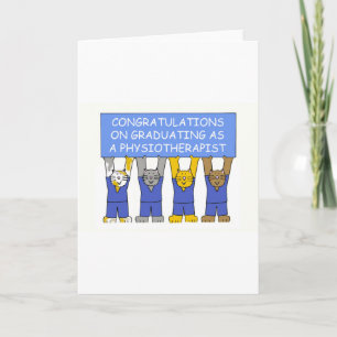 Gefeliciteerd met je afstuderen als fysiotherapeut kaart