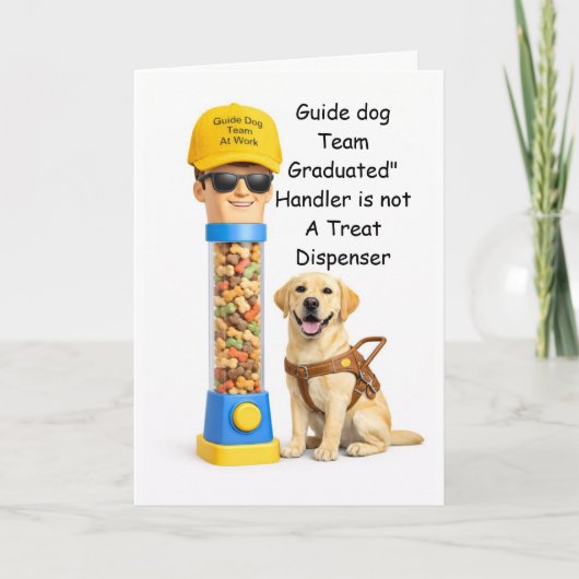 “Gefeliciteerd met je afstuderen als geleidehonden Kaart (Voorkant)