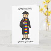 Gefeliciteerd met je afstuderen als lesbienne kaart (Gele Bloem)