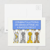 Gefeliciteerd met je afstuderen als radioloog briefkaart (Voorkant / Achterkant)