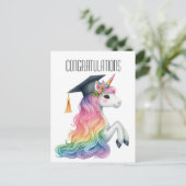 Gefeliciteerd met je afstuderen  briefkaart (Staand voorkant)