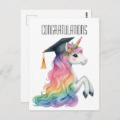 Gefeliciteerd met je afstuderen  briefkaart (Voorkant / Achterkant)