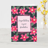 Gefeliciteerd met je Afstuderen Bright Flowers Kaart (Gele Bloem)