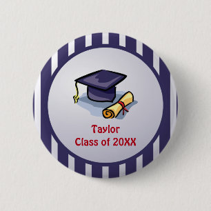 Gefeliciteerd met je afstuderen Denk aan het verle Ronde Button 5,7 Cm