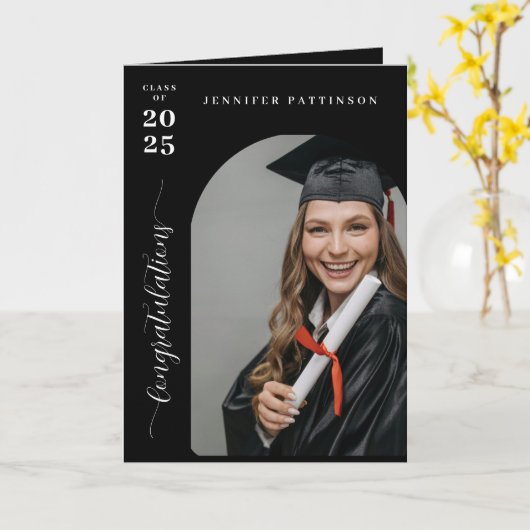 Gefeliciteerd met je afstuderen, droom groot afges kaart (Gele Bloem)