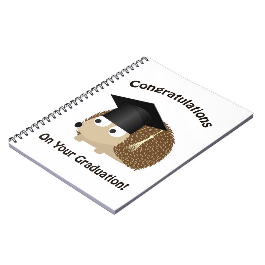 Gefeliciteerd met je Afstuderen egel Notitieboek (Linkerzijde)