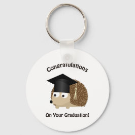 Gefeliciteerd met je Afstuderen egel Sleutelhanger