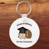 Gefeliciteerd met je Afstuderen egel Sleutelhanger (Voorkant)