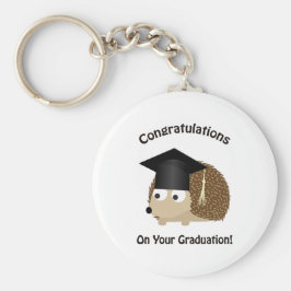 Gefeliciteerd met je Afstuderen egel Sleutelhanger