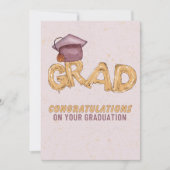 Gefeliciteerd met je Afstuderen Feestdagenkaart (Voorkant)