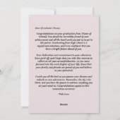 Gefeliciteerd met je Afstuderen Feestdagenkaart (Achterkant)