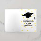 Gefeliciteerd met je afstuderen! folie wenskaart (Buiten Laag)