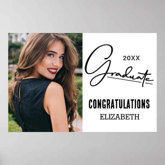 Gefeliciteerd met je Afstuderen foto Poster (Voorkant)