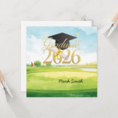 Gefeliciteerd met je afstuderen Golf 2026 Kaart (Voorkant / Achterkant in situ)