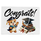 Gefeliciteerd met je afstuderen groot cadeauzakje (Achterkant)