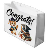 Gefeliciteerd met je afstuderen groot cadeauzakje (Achterkant Gekanteld)