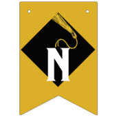 Gefeliciteerd met je afstuderen in goud vlaggetjes (Derde vlag)