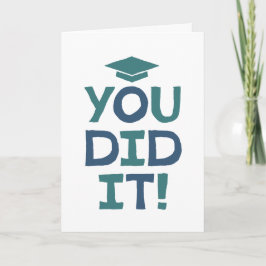 Gefeliciteerd met je afstuderen je hebt het gedaan kaart
