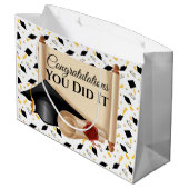 Gefeliciteerd met je afstuderen Je hebt het gehaal Groot Cadeauzakje (Achterkant Gekanteld)