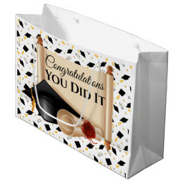 Gefeliciteerd met je afstuderen Je hebt het gehaal Groot Cadeauzakje