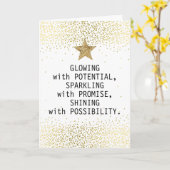 Gefeliciteerd met je Afstuderen Kaart (Gele Bloem)