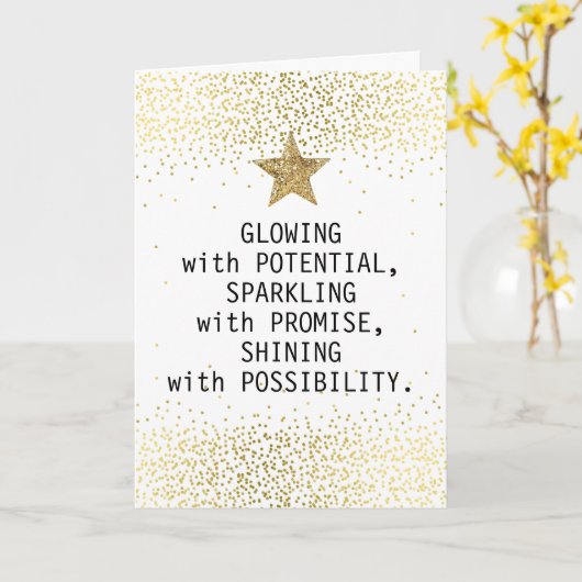 Gefeliciteerd met je Afstuderen Kaart (Gele Bloem)