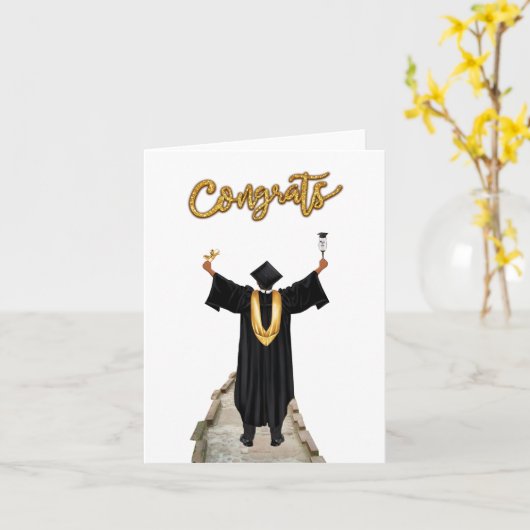 Gefeliciteerd met je Afstuderen Kaart (Gele Bloem)