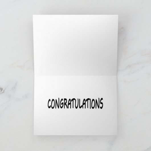 Gefeliciteerd met je Afstuderen Kaart (Binnen)