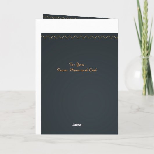 Gefeliciteerd met je afstuderen! kaart (Achterkant)