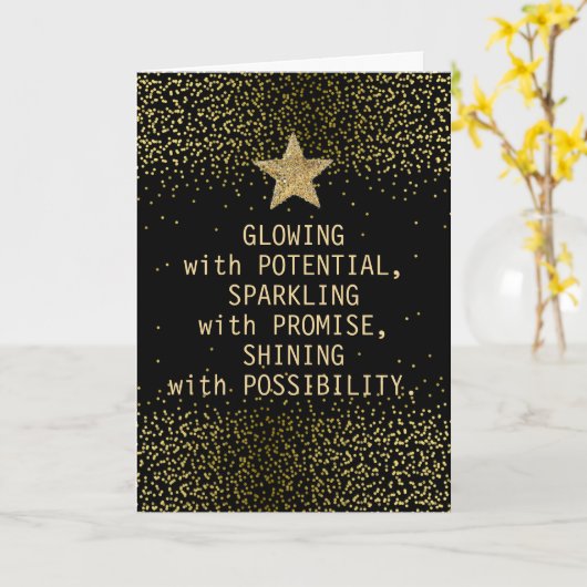 Gefeliciteerd met je Afstuderen Kaart (Gele Bloem)