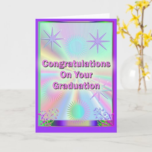 Gefeliciteerd met je Afstuderen Kaart (Gele Bloem)