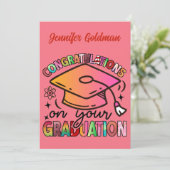 Gefeliciteerd met je afstuderen kaart (Staand voorkant)