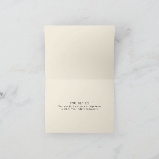 Gefeliciteerd met je Afstuderen! Kaart (Binnen)