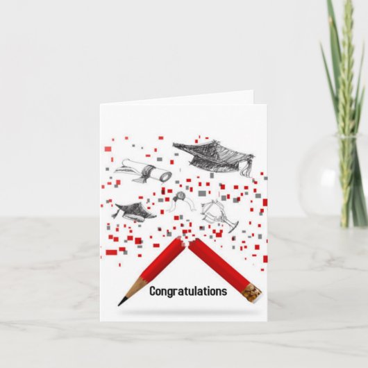 Gefeliciteerd met je afstuderen kaart (Voorkant)