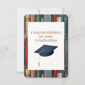 Gefeliciteerd met je Afstuderen kaart. Bedankkaart (Voorkant)