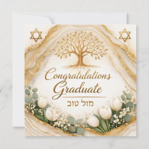 Gefeliciteerd met je afstuderen kaart   Boom des L