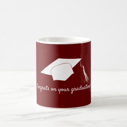 Gefeliciteerd met je afstuderen koffiemok (Center)