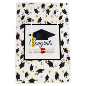 Gefeliciteerd met je afstuderen medium cadeauzakje (Achterkant)