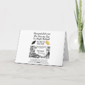 Gefeliciteerd met je Afstuderen op de middelbare s Kaart (Achterkant)