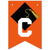 Gefeliciteerd met je afstuderen Oranje Vlaggetjes (Eerste vlag)