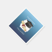 Gefeliciteerd met je afstuderen servet (Hoek)