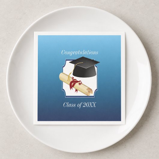 Gefeliciteerd met je afstuderen servet