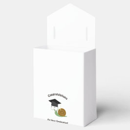 Gefeliciteerd met je Afstuderen slak Bedankdoosjes
